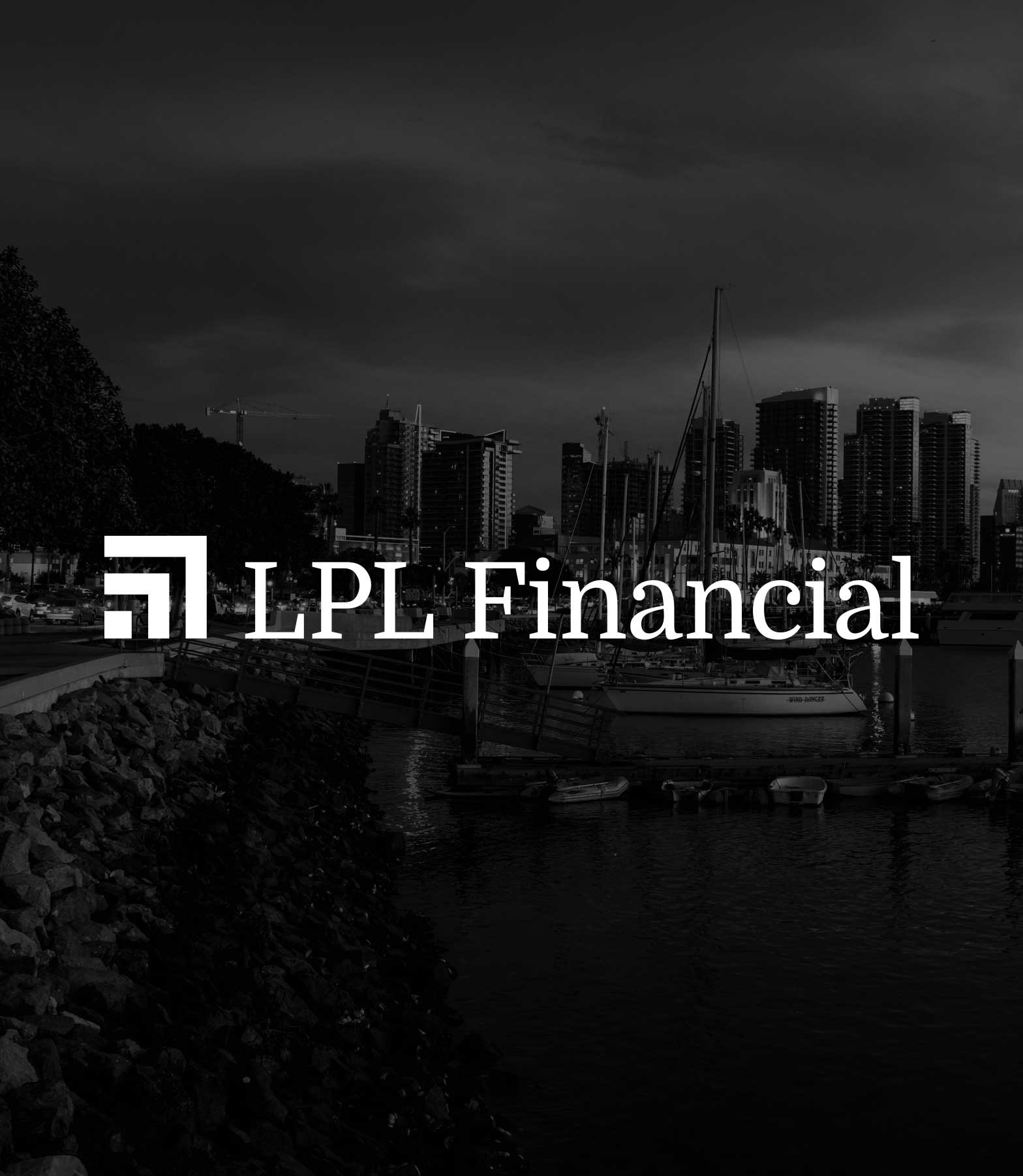 image of LPL Financial logo and San Diego marina